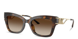 Shop Michael Kors Cantabria Square Sunglasses in Tortoise online.