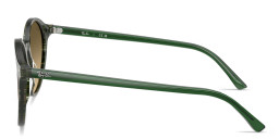 Shop Ray-Ban Bernard Unisex Panthos Sunglasses in Transparent Shade Fantasy Green online.