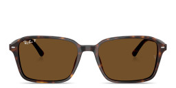 Shop Ray-Ban Raimond Unisex Square Sunglasses in Havana online.