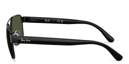 Shop Ray-Ban Embossed Logo Unisex Square Sunglasses in Black online.