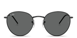 Shop Ray-Ban Round Reverse Unisex Panthos Sunglasses in Black online.