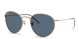 Shop Ray-Ban Round Reverse Unisex Panthos Sunglasses in Rose Gold online.