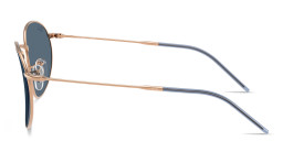 Shop Ray-Ban Round Reverse Unisex Panthos Sunglasses in Rose Gold online.