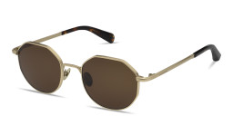 تسوق نظارات شمسية غير منتظمة بالشعار المنقوش اول سينتس بلون ذهبي أونلاين.