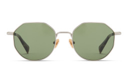 Shop ALL SAINTS Logo-Engraved Irregular Sunglasses in Grey online.