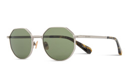 Shop ALL SAINTS Logo-Engraved Irregular Sunglasses in Grey online.