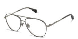 ALL SAINTS Merlin Wide Aviator Eyeglasses in Silver – Product Photo 1