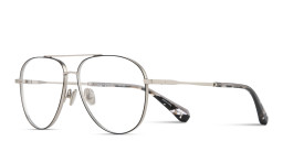 ALL SAINTS Merlin Wide Aviator Eyeglasses in Silver – Product Photo 2