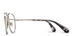 ALL SAINTS Merlin Wide Aviator Eyeglasses in Silver – Product Photo 4