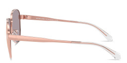 Michael Kors Biarritz Aviator Sunglasses in Rose Gold – Product Photo 3