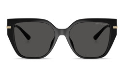 Shop Michael Kors St. Barths Square Sunglasses in Black online.