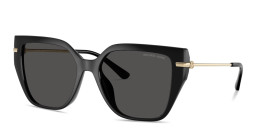 Shop Michael Kors St. Barths Square Sunglasses in Black online.