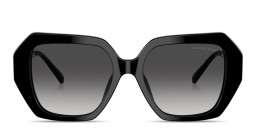 Shop Michael Kors South Beach Square Sunglasses in Black online.