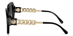 Shop Michael Kors South Beach Square Sunglasses in Black online.