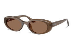 Ray-Ban Bio-Based Unisex Pillow Sunglasses in Shiny Opal Brown – Product Photo 2