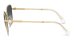 Shop Swarovski Crystal-Embellished Pilot Sunglasses in Gold online.