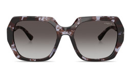 Vogue Eyewear Logo-Print Irregular Sunglasses in Purple – Product Photo 1