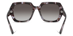 Vogue Eyewear Logo-Print Irregular Sunglasses in Purple – Product Photo 4
