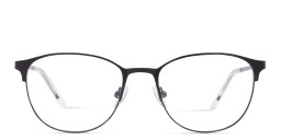 Shop TRICE Logo Round Eyeglasses in Black online.
