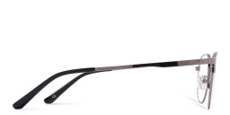 Shop TRICE Logo Round Eyeglasses in Gunmetal online.