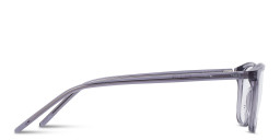 TRICE Logo Square Eyeglasses in Transparent Grey – Product Photo 3