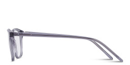 Shop TRICE Logo Square Eyeglasses in Transparent Grey online.
