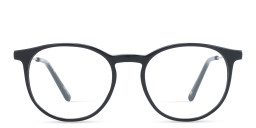 Shop TRICE Logo Round Eyeglasses in Black online.