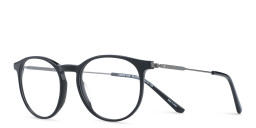 Shop TRICE Logo Round Eyeglasses in Black online.
