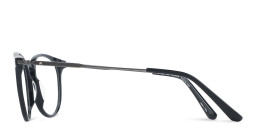 Shop TRICE Logo Round Eyeglasses in Black online.