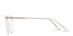 Shop TRICE Logo Round Eyeglasses in Crystal online.