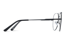 Shop TRICE Logo Wide Aviator Eyeglasses in Black online.