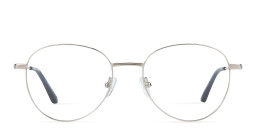 Shop TRICE Logo Unisex Panthos Eyeglasses in Silver online.