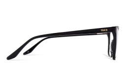 TRICE Logo Square Eyeglasses in Black – Product Photo 3