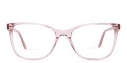TRICE Logo Square Eyeglasses in Transparent Nude – Product Photo 1