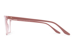 TRICE Logo Square Eyeglasses in Transparent Nude – Product Photo 4