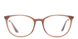 TRICE Logo Cat-Eye Eyeglasses in Brown – Product Photo 1
