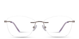 Shop TRICE Logo Unisex Rimless Irregular Eyeglasses in Silver online.