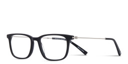 Shop TRICE Logo Rectangle Eyeglasses in Black online.