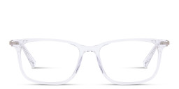 TRICE Logo Rectangle Eyeglasses in Clear – Product Photo 2