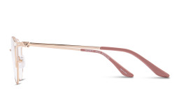 Shop TRICE Logo Cat-Eye Eyeglasses in Gold online.