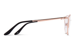 Shop TRICE Logo Cat-Eye Eyeglasses in Rose Gold online.