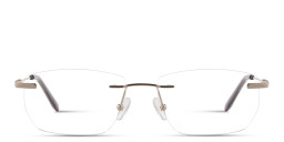 TRICE Logo Rimless Rectangle Eyeglasses in Silver – Product Photo 3