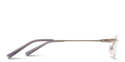 TRICE Logo Rimless Rectangle Eyeglasses in Silver – Product Photo 3