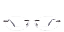 TRICE Logo Rimless Oval Eyeglasses in Gunmetal – Product Photo 1