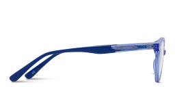 TRICE Kids Round Eyeglasses in Transparent Blue – Product Photo 3