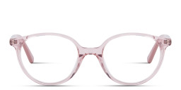 TRICE Kids Round Eyeglasses in Transparent Pink – Product Photo 2