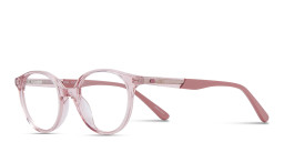 TRICE Kids Round Eyeglasses in Transparent Pink – Product Photo 2
