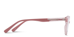 TRICE Kids Round Eyeglasses in Transparent Pink – Product Photo 3