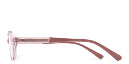 Shop TRICE Kids Rectangle Eyeglasses in Transparent Pink online.