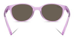 Shop Ray-Ban Junior Kids Bio-Based Square Sunglasses in Transparent Violet online.